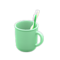 Toothbrush-and-Cup Set (Green - Plain) NH Icon.png