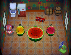 Fruity's house interior