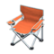 Outdoor Folding Chair (Silver - Orange) NH Icon.png