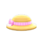 Ribboned Straw Hat (Pink) NH Icon.png