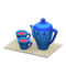 Tea Set (Blue - Gray) NH Icon.png