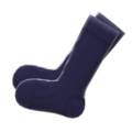 Aran-Knit Socks (Black) NH Icon.png