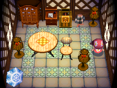 Robin's house interior in Doubutsu no Mori