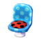 Polka-Dot Chair (Soda Blue - Pop Black) NL Model.png