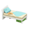 Sloppy Bed (White - Light Blue) NH Icon.png