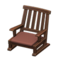 Artful Chair (Dark Wood - Azuki Red) NH Icon.png