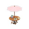 Bistro Table (Natural Wood - Pink) NH Icon.png