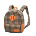 Checkered Backpack (Brown) NH Storage Icon.png