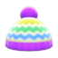 colorful striped knit cap