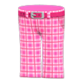 Checkered School Pants (Pink) NH Storage Icon.png