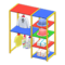Midsized Clothing Rack (Colorful - Cute Clothes) NH Icon.png