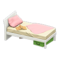 Sloppy Bed (White - Pink) NH Icon.png