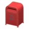 Steel Trash Can (Red - Miscellaneous Garbage) NH Icon.png