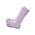 Dotted Knee-High Socks (Gray) NH Icon.png