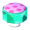 Polka-Dot Stool (Emerald - Peach Pink) NL Model.png
