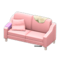 Sloppy Sofa (Pink - Beige) NH Icon.png