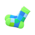 Color-Blocked Socks (Lime) NH Icon.png