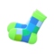 Color-Blocked Socks (Lime) NH Icon.png