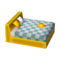 Modern Bed (Yellow Tone - Green Plaid) NL Model.png
