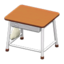 School Desk (Brown & White)