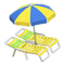 Beach Chairs with Parasol (Yellow - Blue & Yellow) NH Icon.png