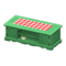 Ranch Lowboard (Green - Red Gingham) NH Icon.png