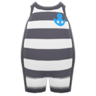 horizontal-striped wet suit