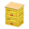Stacked Bottle Crates (Yellow - Cherry) NH Icon.png