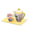 Tea Set (White - Yellow) NH Icon.png