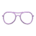 Double-bridge glasses's Purple variant