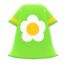 Flower-Print Dress (Green) NH Icon.png