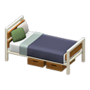 Ironwood Bed (Oak - Navy) NH Icon.png