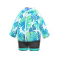 Leaf-Print Wet Suit (Light Blue) NH Storage Icon.png