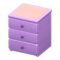 Simple Small Dresser (Purple - Pink) NH Icon.png