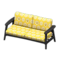 Nordic Sofa (Black - Little Flowers) NH Icon.png