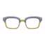 squared browline glasses