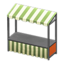 Stall (Gray - Green Stripes)