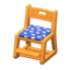 Writing Chair (Light Brown - Blue)