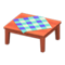 Wooden Table (Cherry Wood - Blue) NH Icon.png