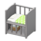 Baby Bed (Gray - Green) NH Icon.png