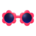 Flower sunglasses's Red variant