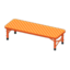 Outdoor Bench (Red - Orange)