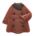 Pleather trench coat's Brown variant