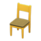 Simple Chair (Yellow - Brown) NH Icon.png