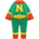 Superhero uniform's Green variant