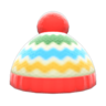 colorful striped knit cap