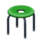 Donut Stool (Black - Green) NH Icon.png