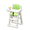 High Chair (White - Green) NH Icon.png