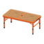 Outdoor Table (Red - Dark Wood)