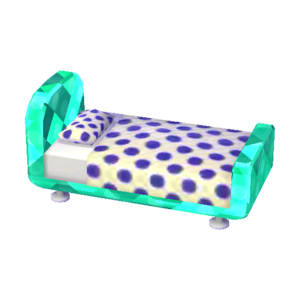 Polka-Dot Bed (Emerald - Grape Violet) NL Model.png